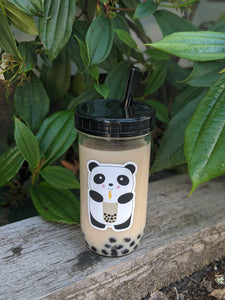 Reusable Bubble Tea Cup with Panda BBT Sticker
