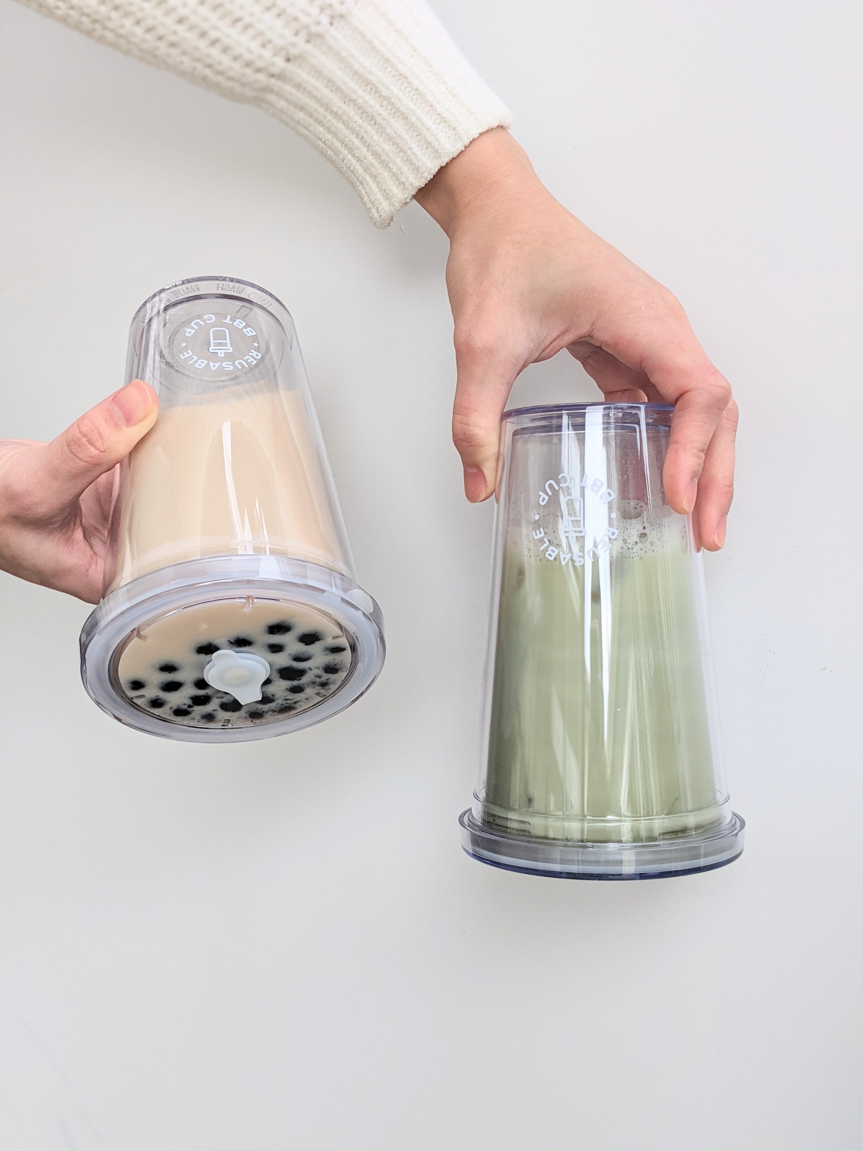500ml Leak-Proof Insulated Reusable Bubble Tea Cup