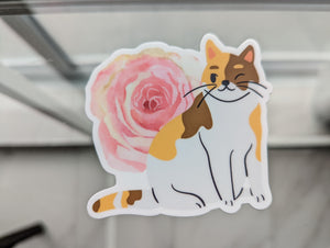 Opaque Dishwasher-Safe Sticker (Koala, Rose Cat)