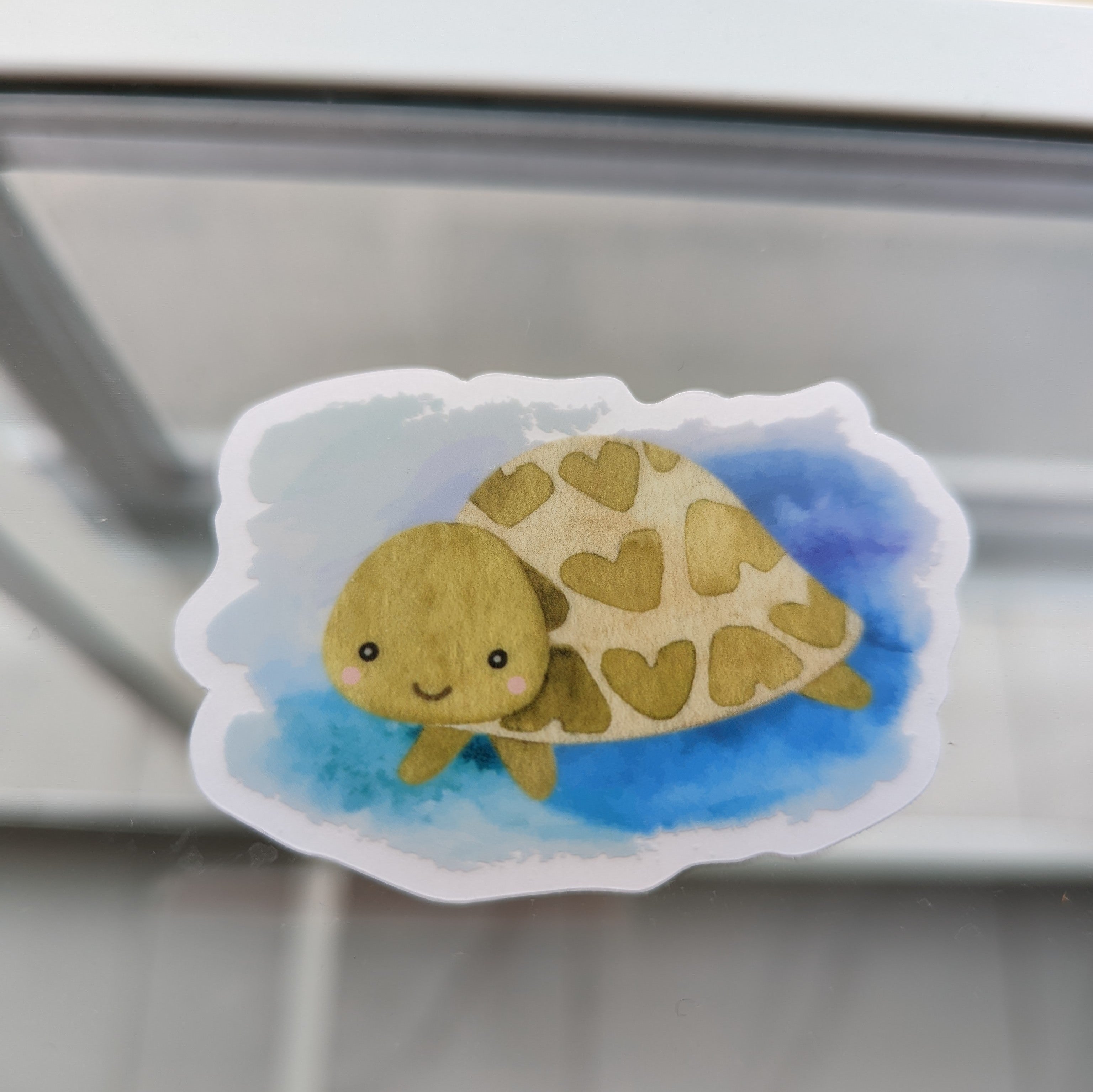 Clear Dishwasher-Safe Sticker (Turtle)