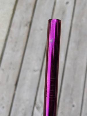 Imperfect Purple Stainless Steel Bubble Tea Straw
