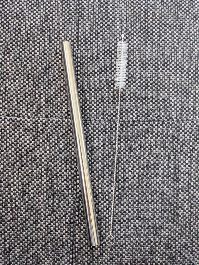 Clearance: 215mm Stainless Steel Straw (without bevel tip)